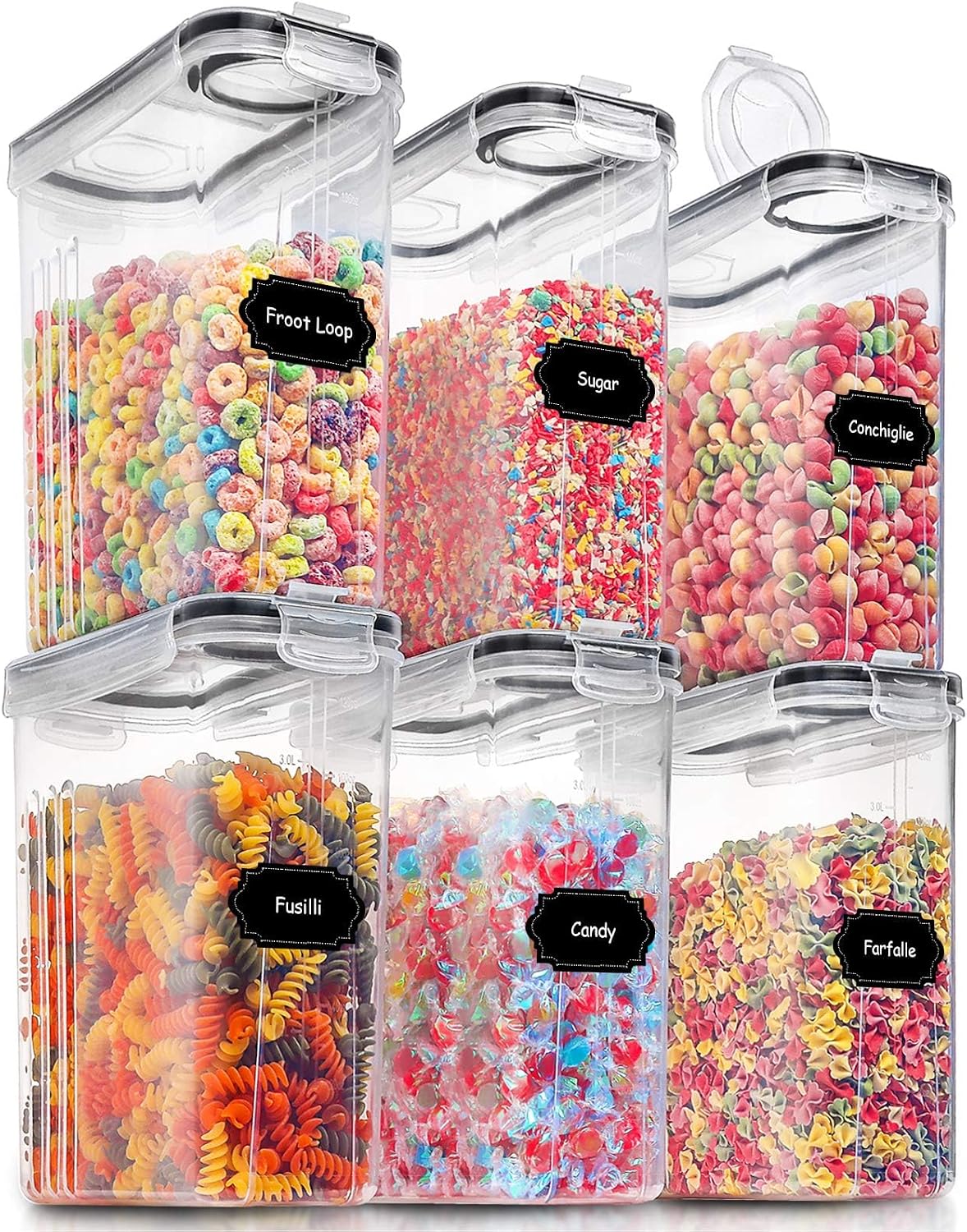Food Storage Pantry - PRAKI Large Dry Food Storage Containers