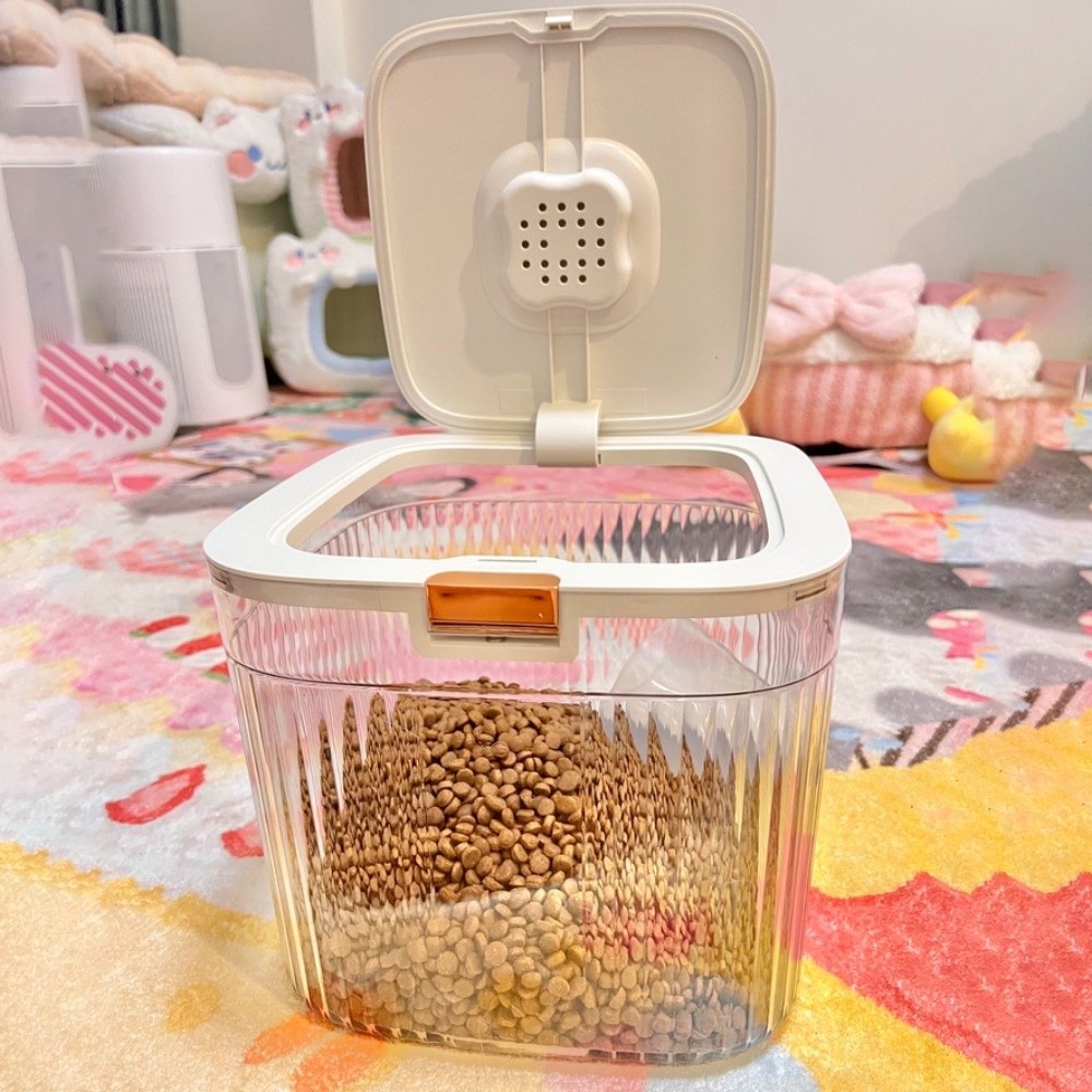 Food Storage Large Plastic Containers - Flip Cover Dog Food Storage Container
