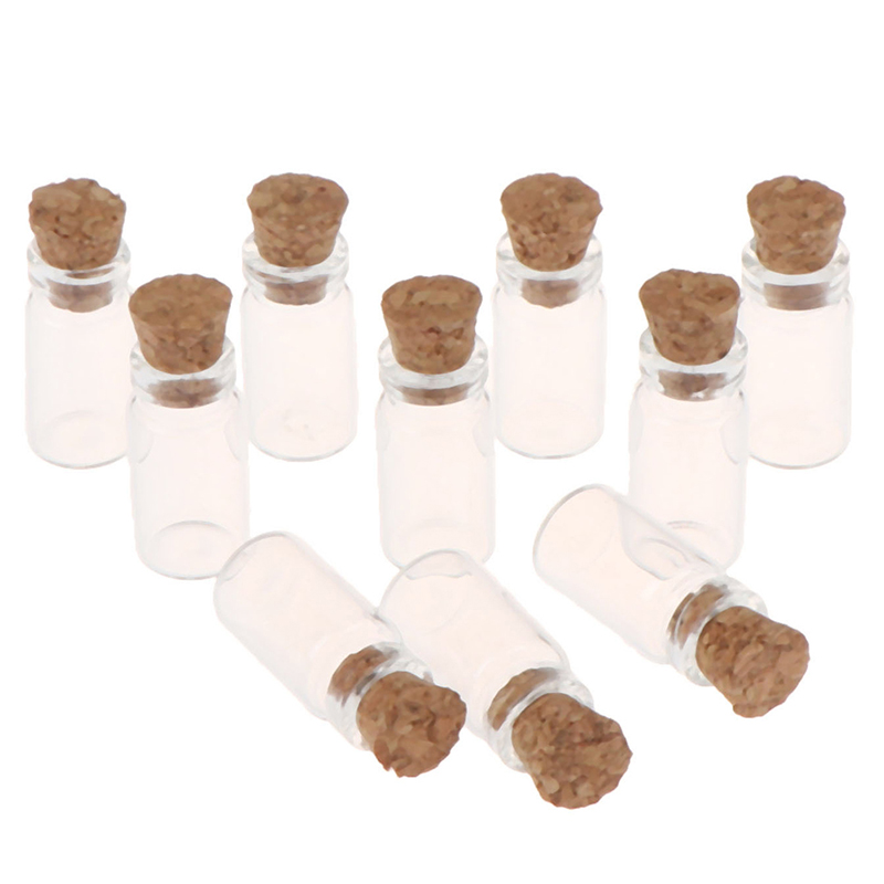 Food Storage Is - 10Pcs 1:12 Dollhouse Miniature Glass Jars