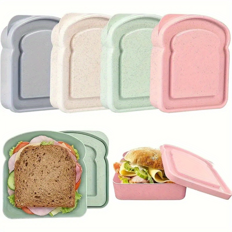 Food Storage Box Plastic - 1pc Bento Boxes, Sandwich Containers, For