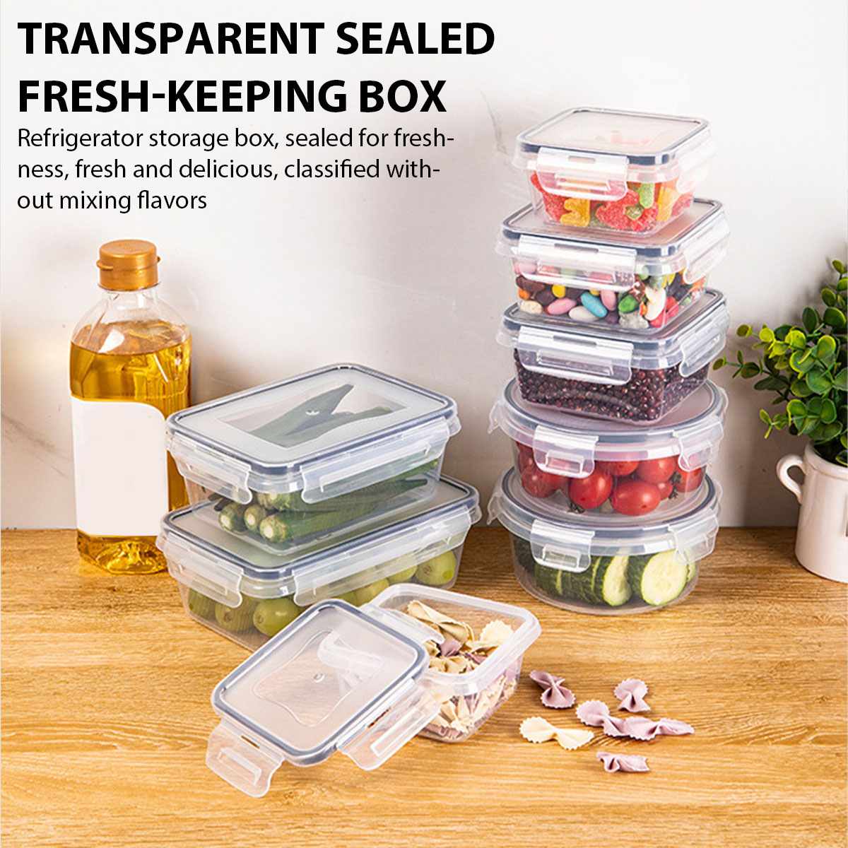 Food Storage Box Plastic - 24Pcs/set Food Storage Box Set Kitchen