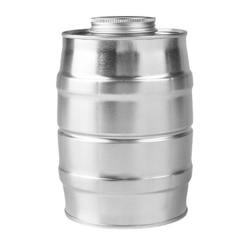 Food Storage Box Plastic - Wine Barrel Shaped Tinplate Coffee Canister