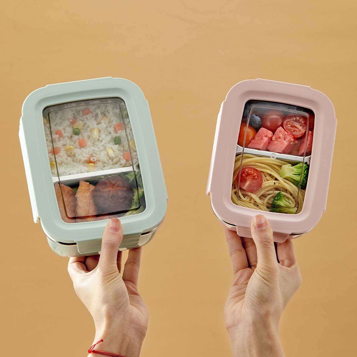 Food Storage Vault - Microwave 304 Stainless Steel Compartment Lunch