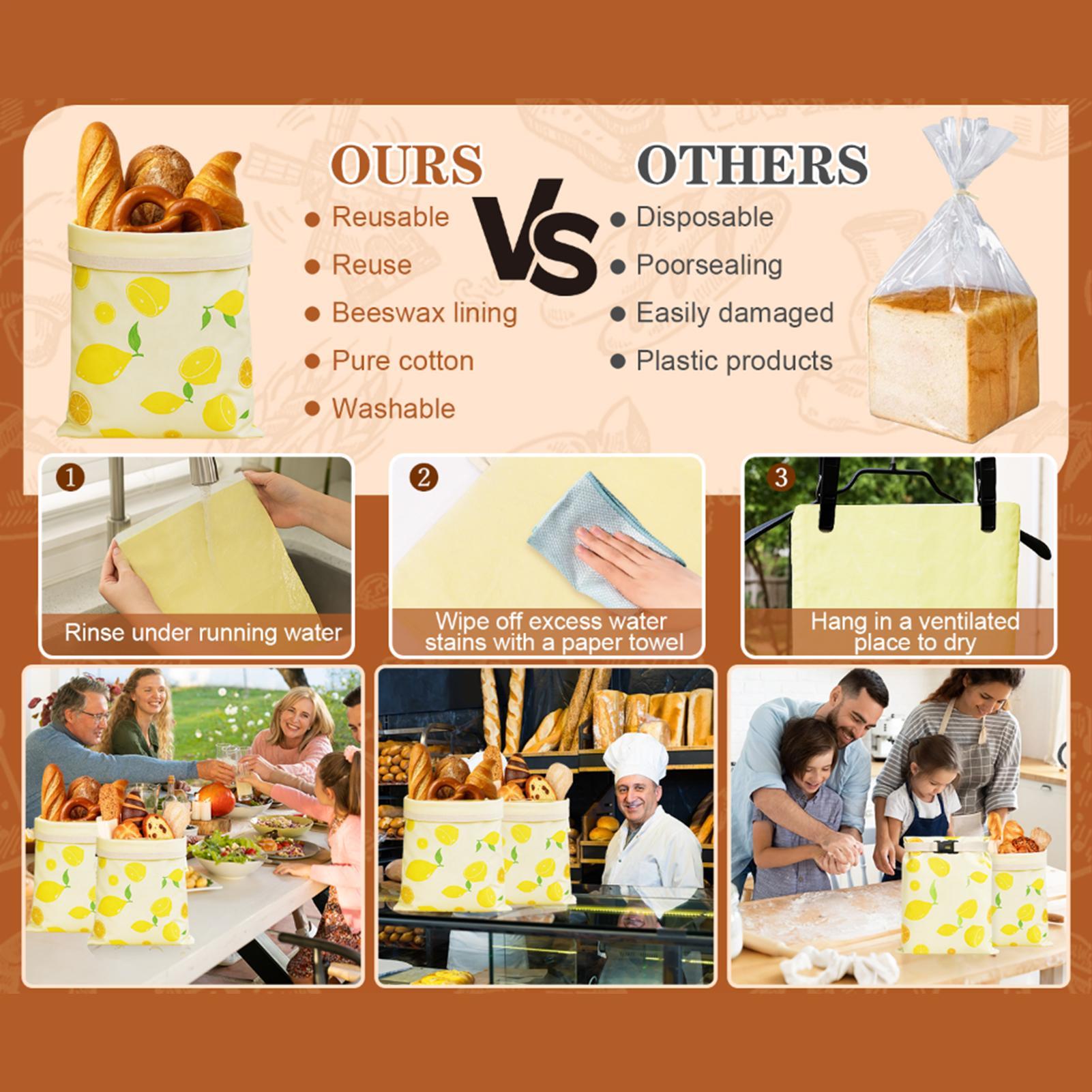 Food Storage Eco Friendly - Bread Bags Reusable Reusable Bread Food