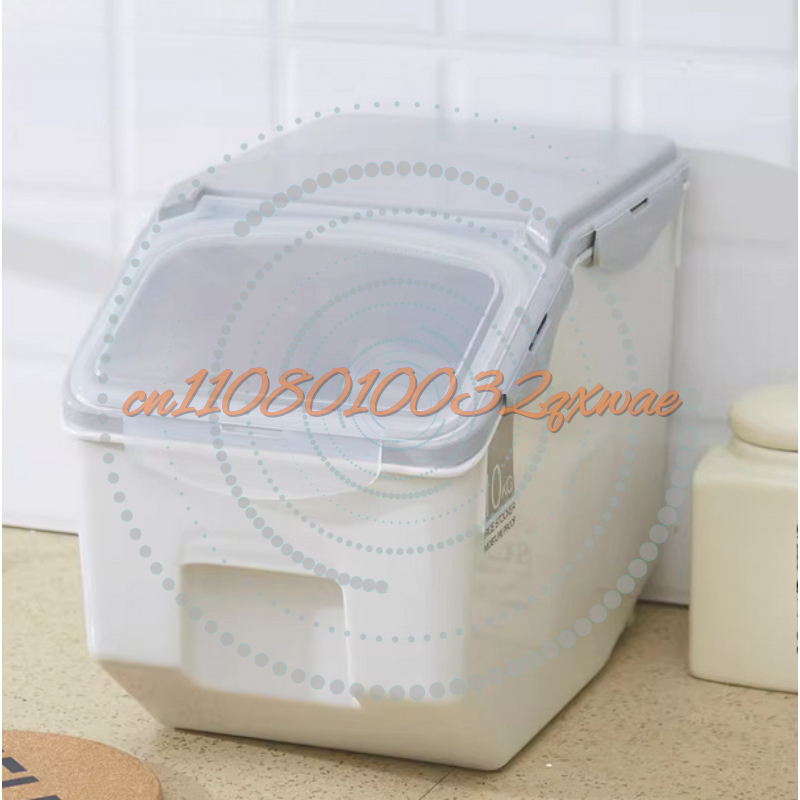 Food Storage Large Plastic Containers - 10/15kg Large Rice Tank Kitchen Grain