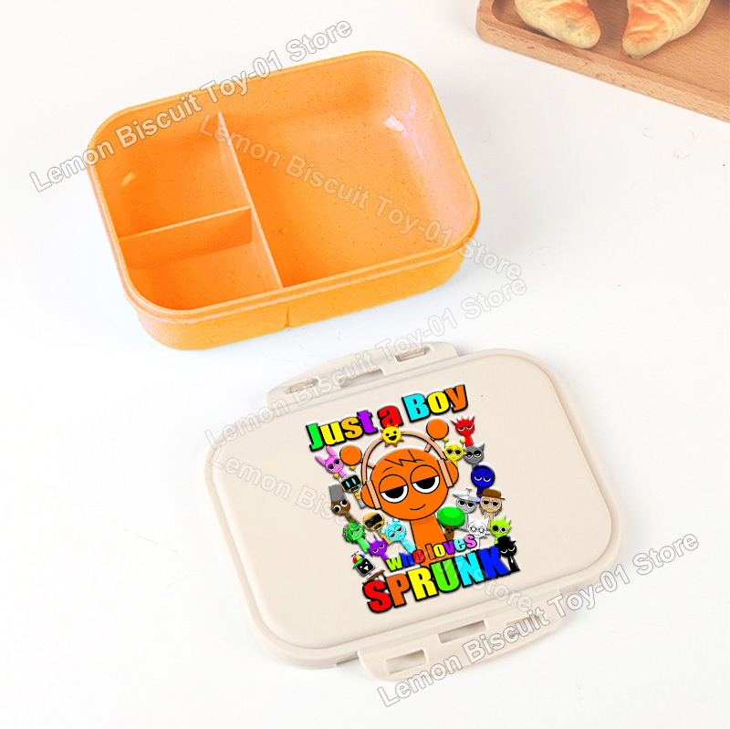Food Storage Vault - Sprunkis Series Portable Bento Boxes Wheat