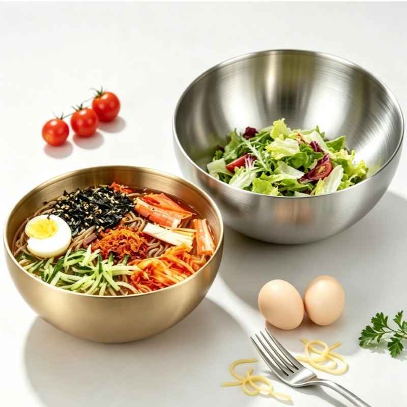 Food Storage Eco Friendly - Stainless Steel Mixing Bowls Metal Serving
