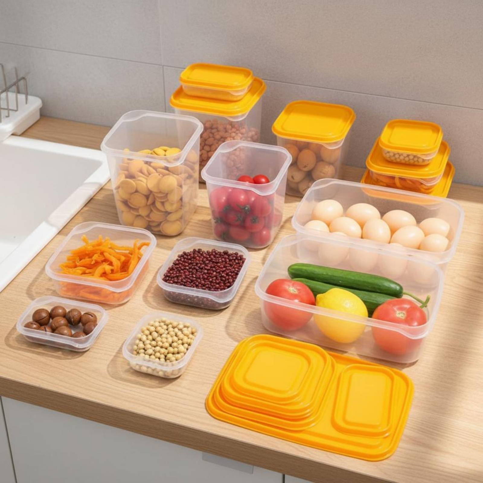 17 Pieces Fridge Storage Box S - đánh giá và giá Food Storage Box Plastic