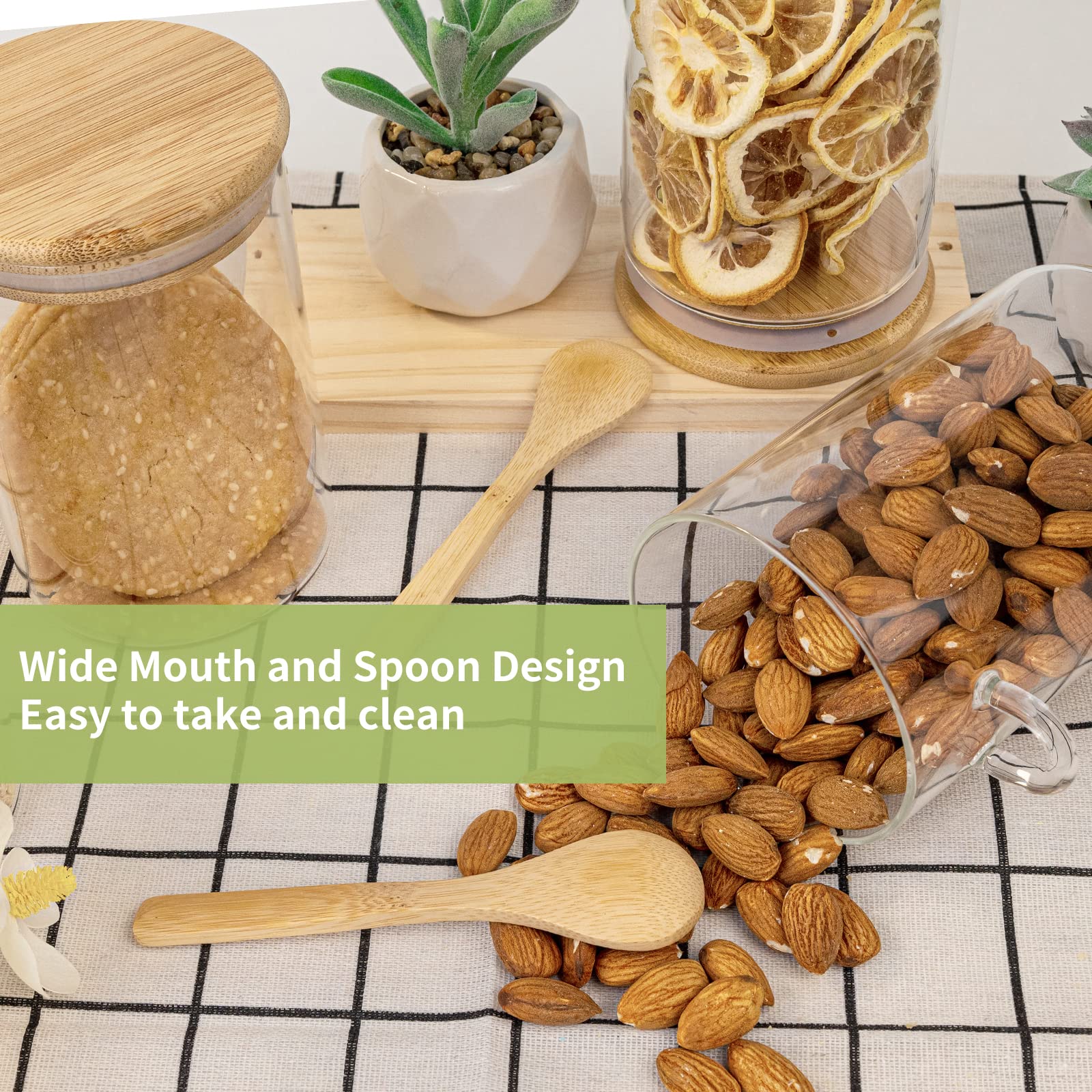 Airtight Food Storage Plastic  - đánh giá và giá Food Storage Jars With Wooden Lids