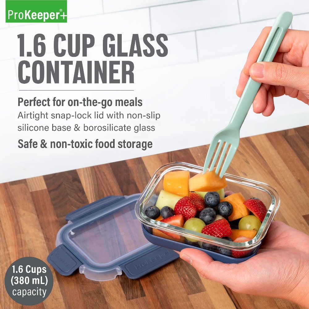 2 Pack 1.6 Cup Glass Food Stor - đánh giá và giá Food Storage Pantry