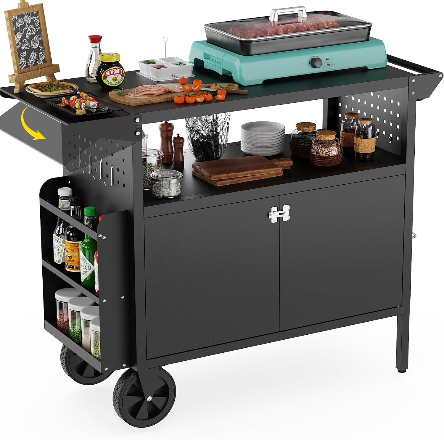 Outdoor Grill Cart Table With  - đánh giá và giá Food Storage For Room