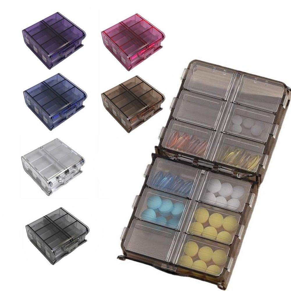 12 Grids Pill Dispenser Box Do - đánh giá và giá Food Storage Large Plastic Containers