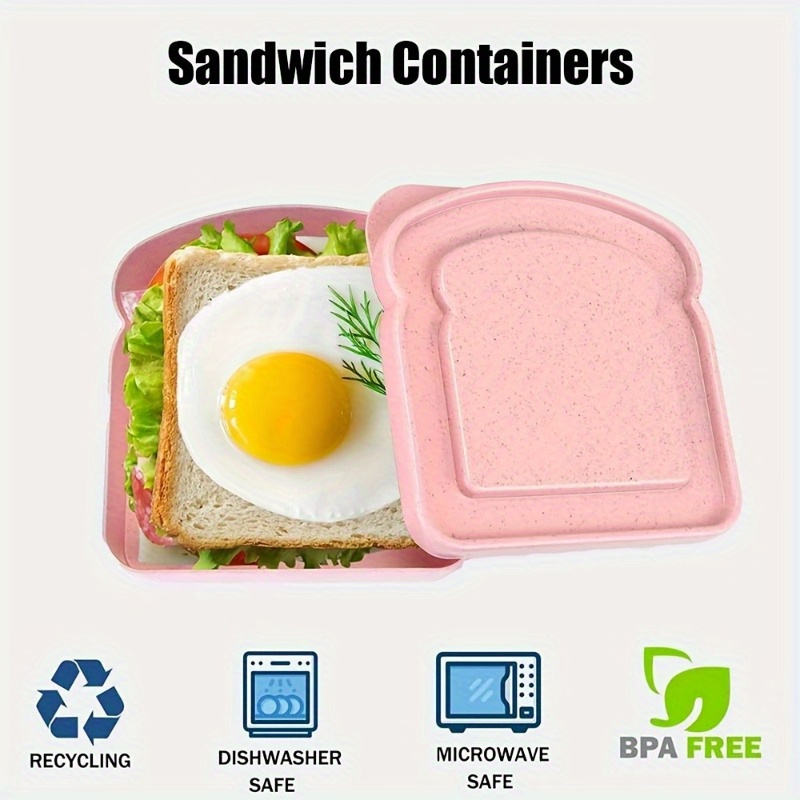 1pc Bento Boxes, Sandwich Cont - đánh giá và giá Food Storage Box Plastic