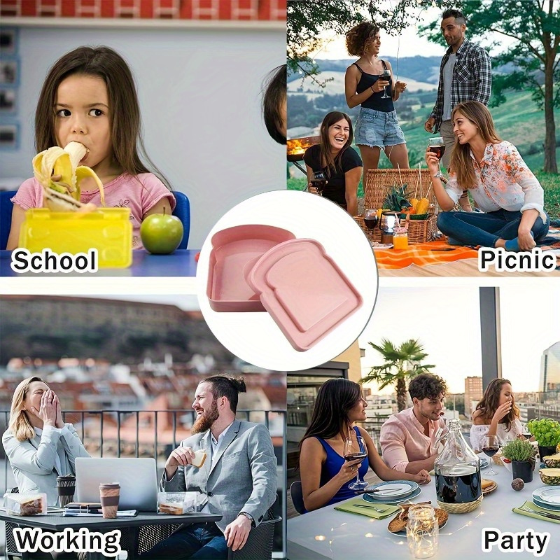 1pc Bento Boxes, Sandwich Cont - đánh giá và giá Food Storage Box Plastic