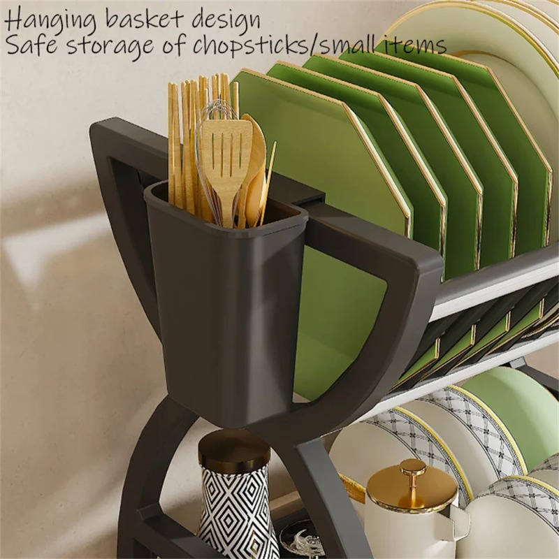 2 Tier Dish Drying Rack Kitche - đánh giá và giá Food Storage Organiser
