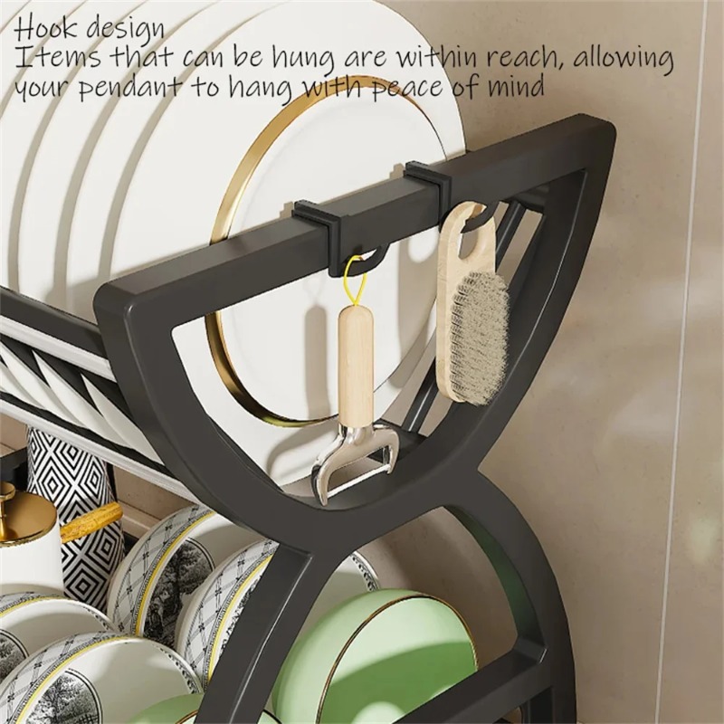2 Tier Dish Drying Rack Kitche - đánh giá và giá Food Storage Organiser