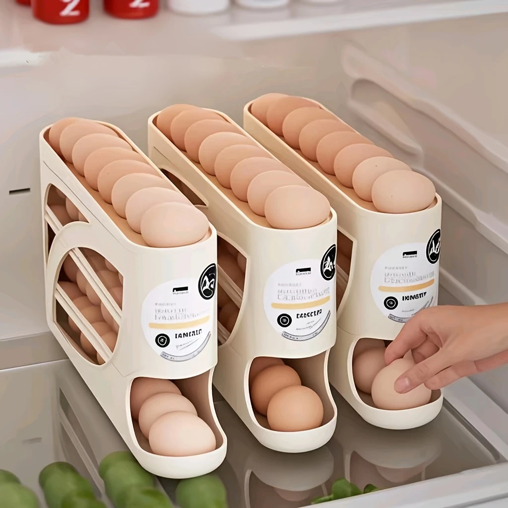 3-Tier Rolling Egg Storage Con - đánh giá và giá Food Storage Large Plastic Containers