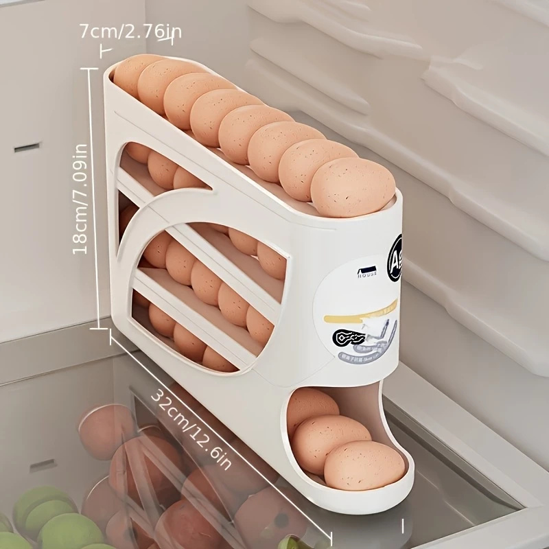 3-Tier Rolling Egg Storage Con - đánh giá và giá Food Storage Large Plastic Containers