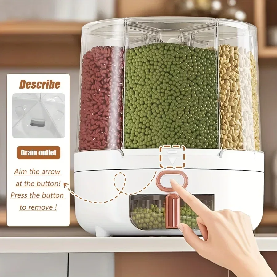 6-Compartment 360° Rotating Ai - đánh giá và giá Food Storage Pantry