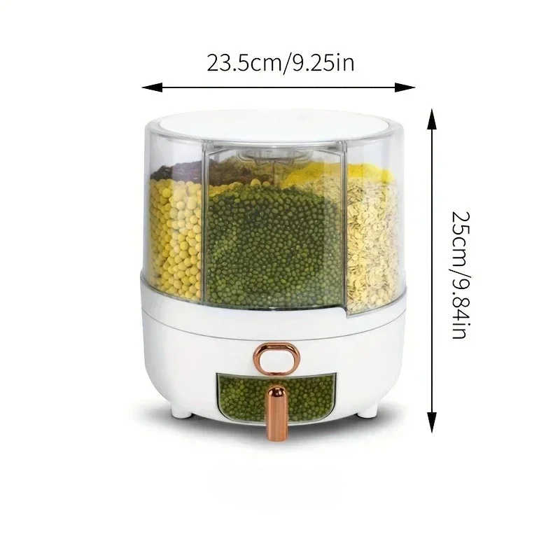6-Compartment 360° Rotating Ai - đánh giá và giá Food Storage Pantry