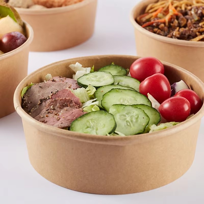 15pcs Kraft Paper Bowls, Fruit - đánh giá và giá Food Storage Hot Box