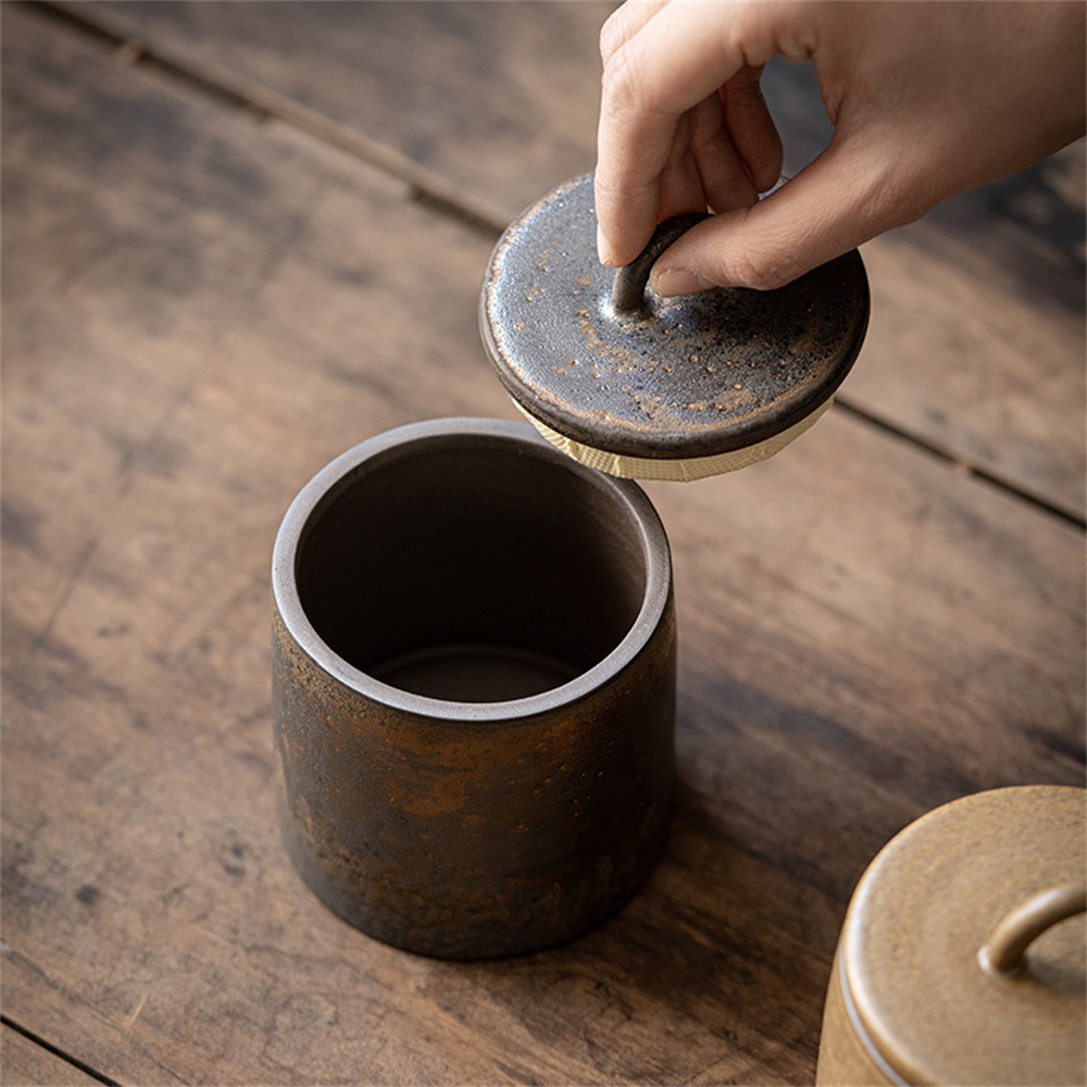 Ceramic Tea Caddy Sealed Jar S - đánh giá và giá Food Storage Organiser
