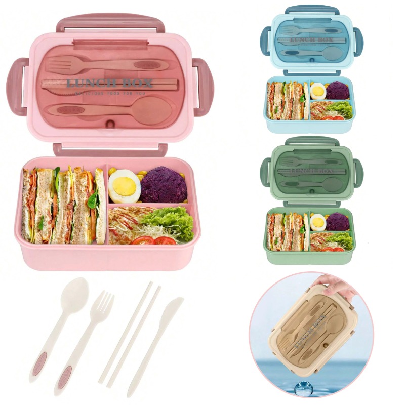3pcs/1pc Bento Box Adult Lunch - đánh giá và giá Food Storage Vault