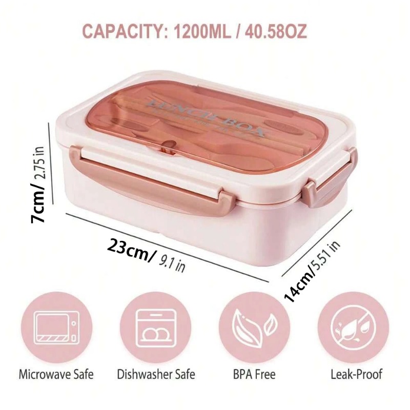 3pcs/1pc Bento Box Adult Lunch - đánh giá và giá Food Storage Vault