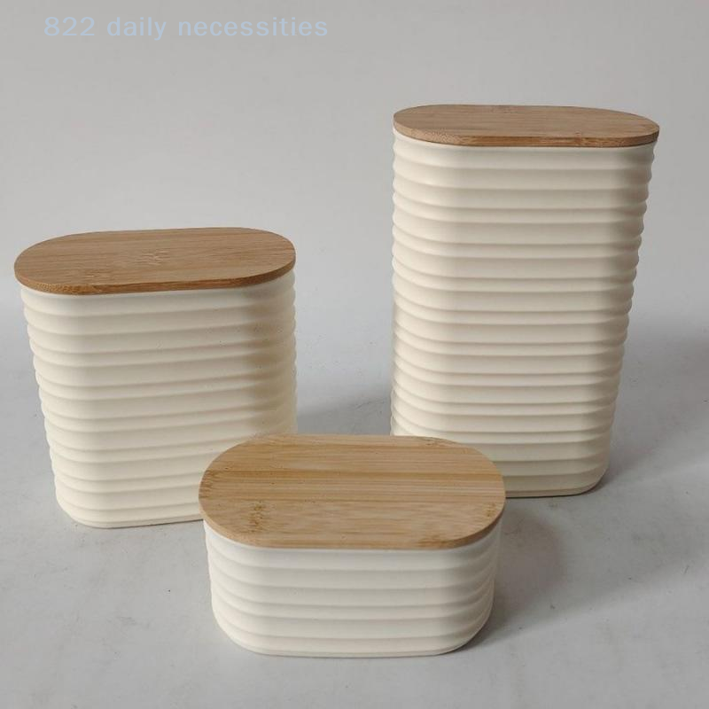 Wooden Efficient Pantry Storag - đánh giá và giá Food Storage Jars With Wooden Lids