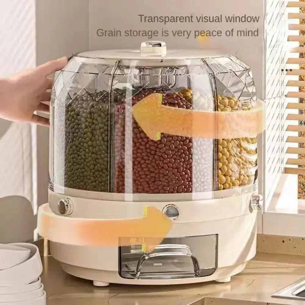 Food Grade Rotating Grain Disp - đánh giá và giá Food Storage Large Plastic Containers