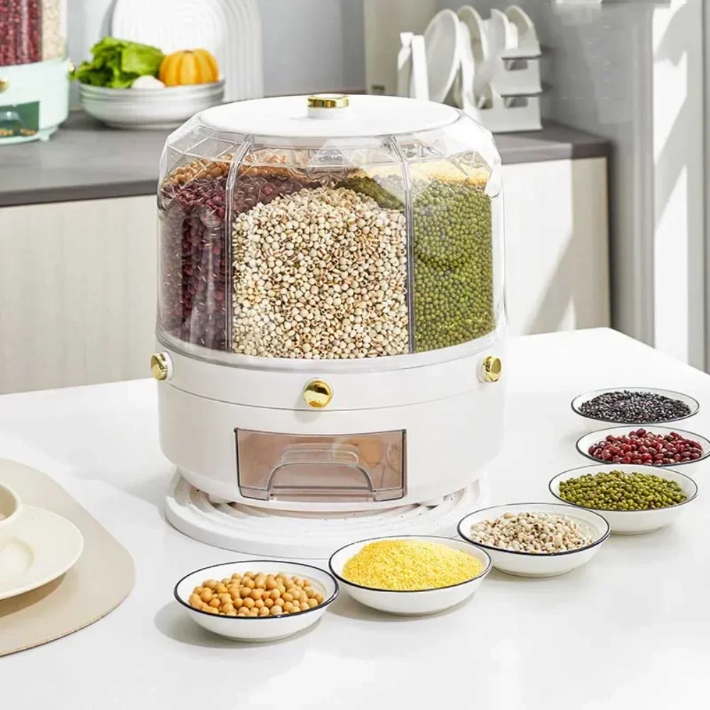 Food Grade Rotating Grain Disp - đánh giá và giá Food Storage Large Plastic Containers
