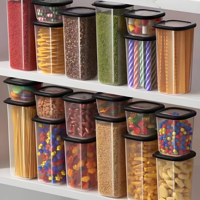 6 Pieces Airtight Food Storage - đánh giá và giá Food Storage Pantry