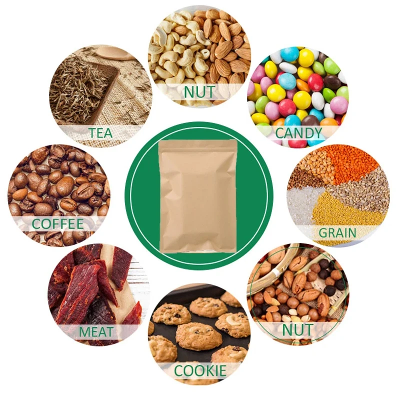 100PCS Brown Kraft Paper Zippe - đánh giá và giá Food Storage Is