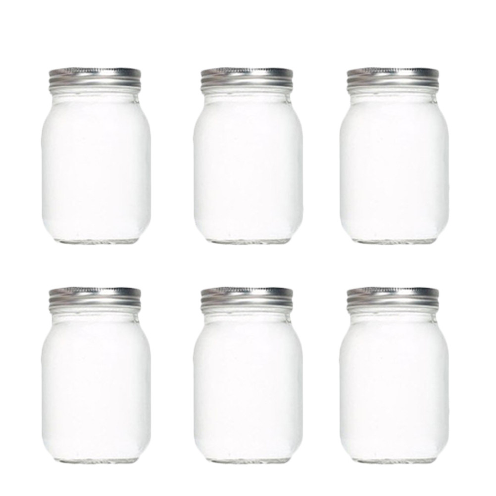 6Pcs Transparent Round Glass J - đánh giá và giá Food Storage Jars Airtight