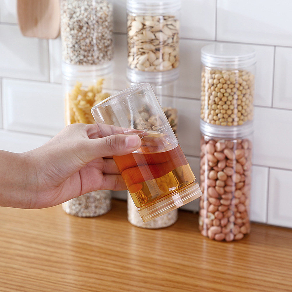 10Pcs Clear High-Grade Plastic - đánh giá và giá Food Storage Jars Airtight
