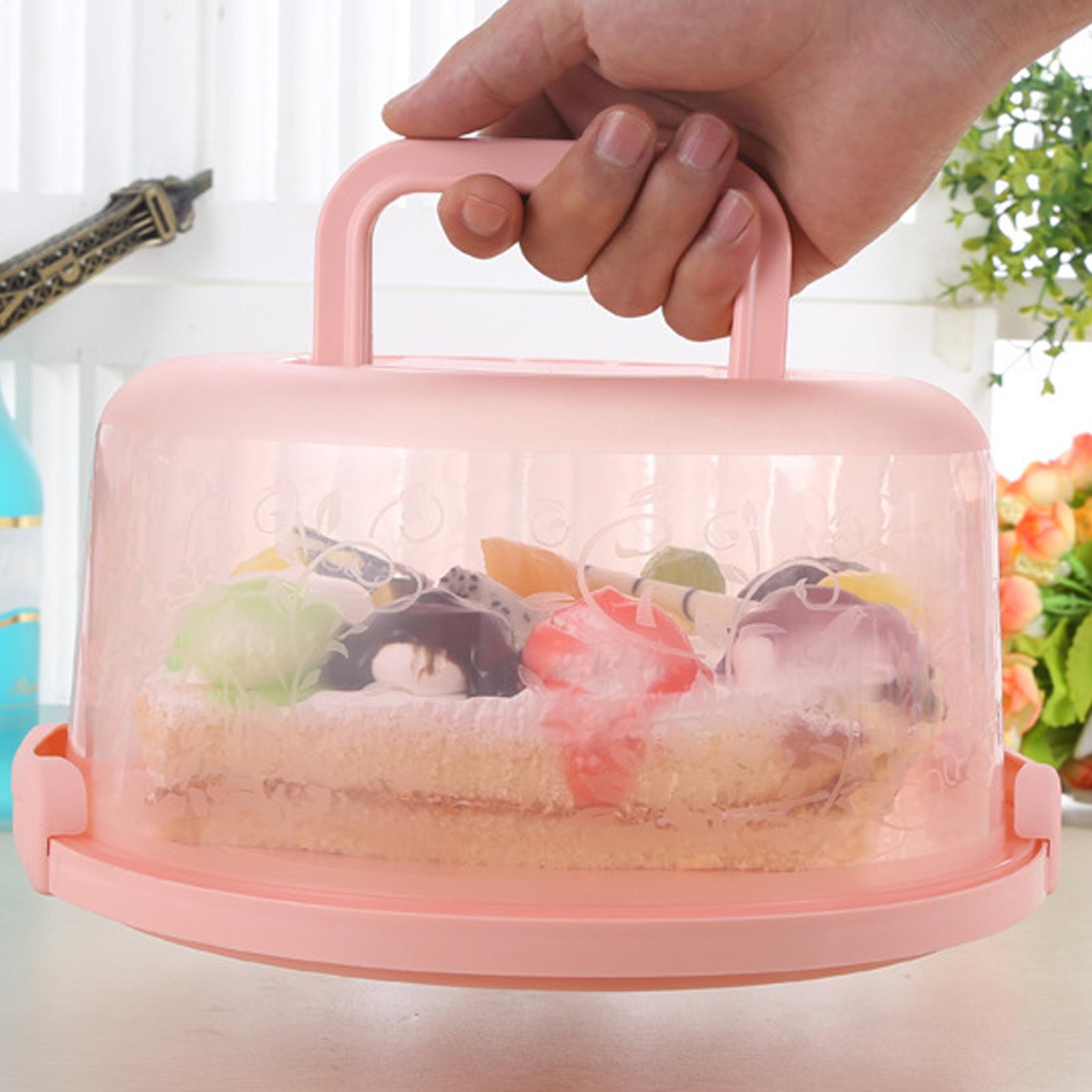Handheld Cake Carrier Reusable - đánh giá và giá Food Storage Box Plastic