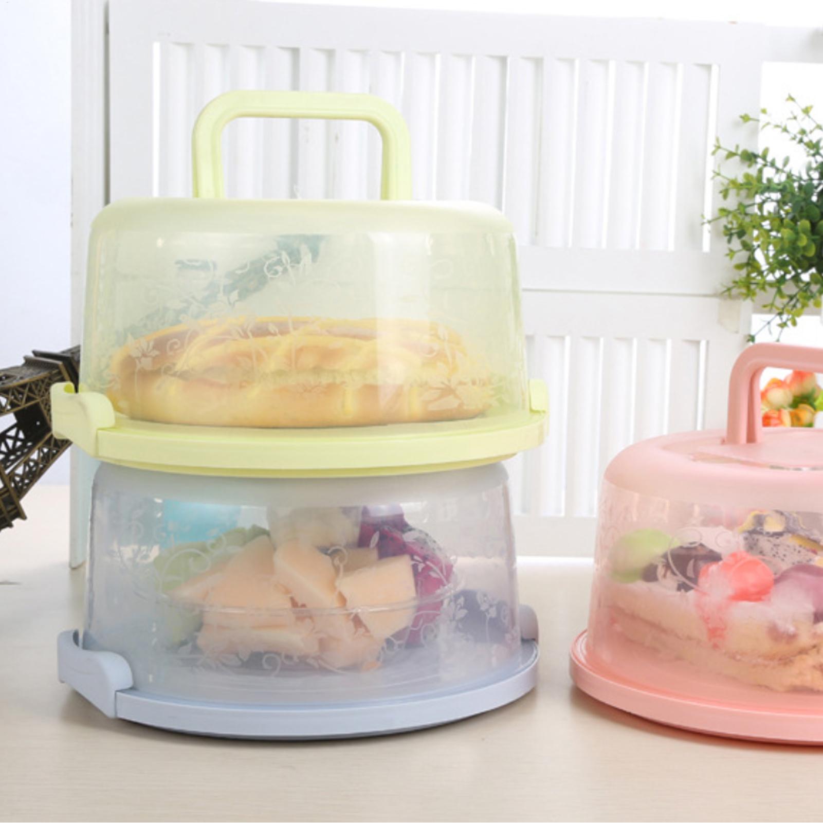 Handheld Cake Carrier Reusable - đánh giá và giá Food Storage Box Plastic