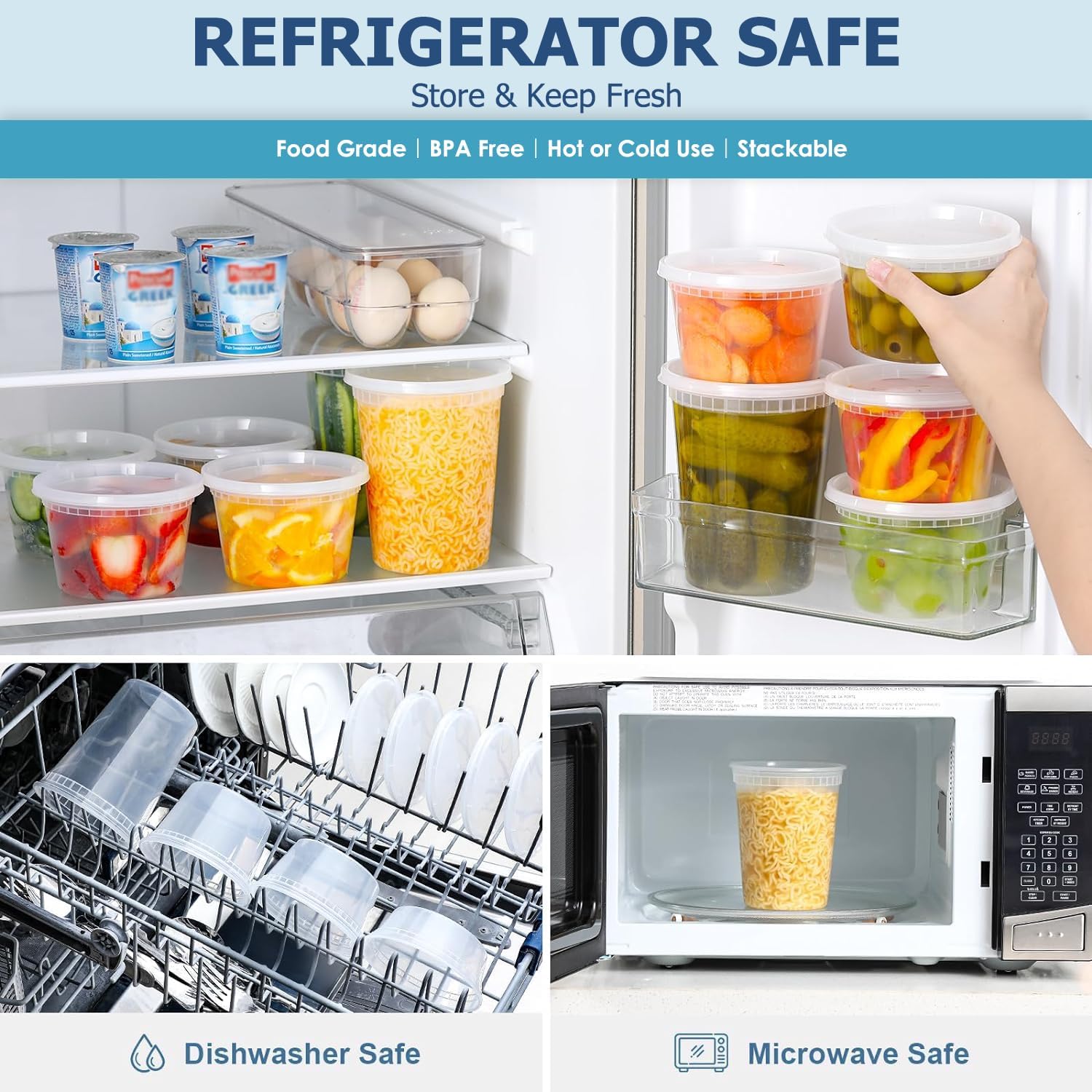 24pcs Deli Food Storage Contai - đánh giá và giá Food Storage Eco Friendly