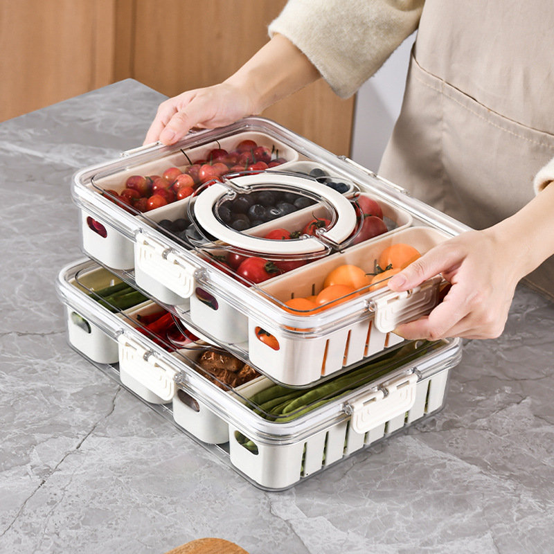 Divided Serving Tray with Lid  - đánh giá và giá Food Storage Vault
