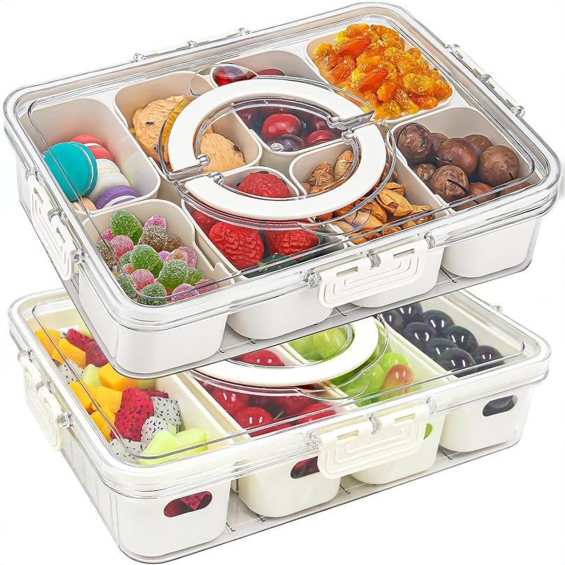 Divided Serving Tray with Lid  - đánh giá và giá Food Storage Vault