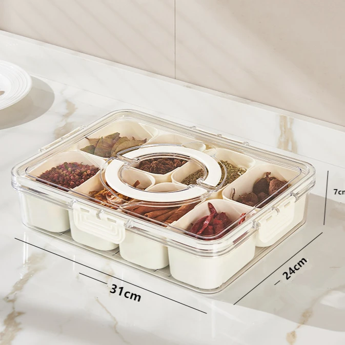 Divided Serving Tray with Lid  - đánh giá và giá Food Storage Vault