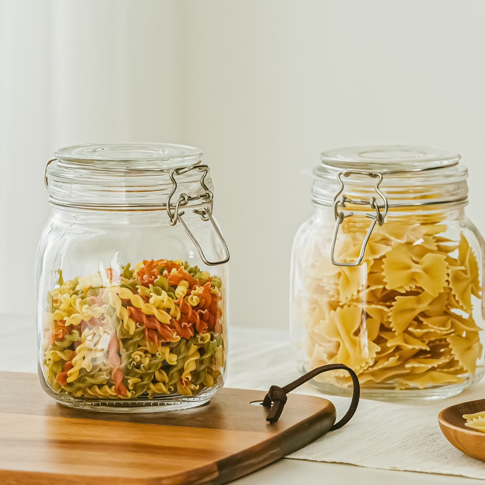 Mainstays 38 oz Glass Food Sto - đánh giá và giá Food Storage Pantry
