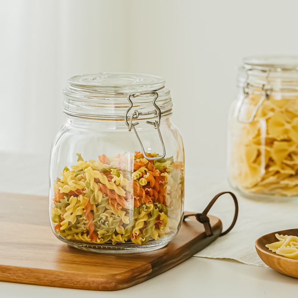 Mainstays 38 oz Glass Food Sto - đánh giá và giá Food Storage Pantry