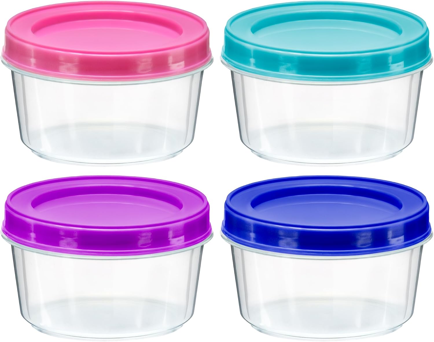 4 Pack - 7 oz Plastic Food Sto - đánh giá và giá Food Storage Jars With Wooden Lids
