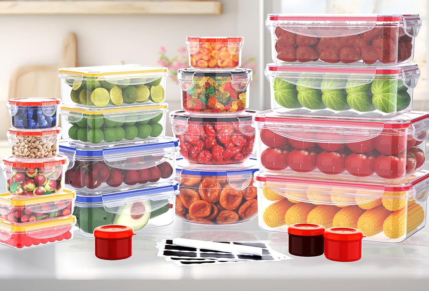 RockBerry 40 PCS Food Storage  - đánh giá và giá Food Storage Pantry