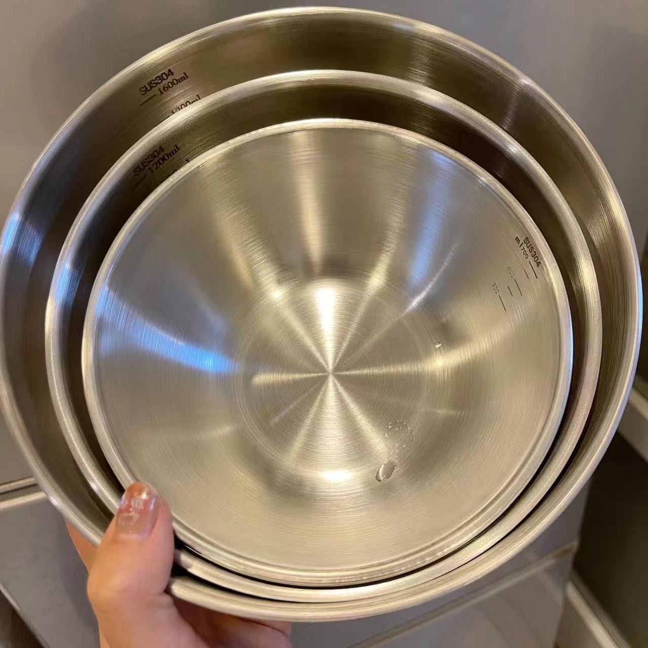 1-3 Stainless Steel Bowl Set w - đánh giá và giá Food Storage Eco Friendly