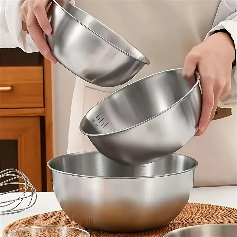 1-3 Stainless Steel Bowl Set w - đánh giá và giá Food Storage Eco Friendly