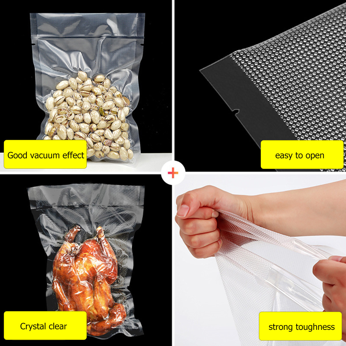100Pcs Transparent Dot Texture - đánh giá và giá Food Storage Is