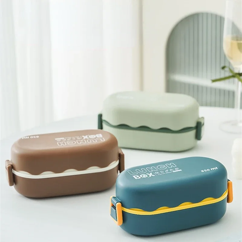 850ML Lunch Box Double-layer P - đánh giá và giá Food Storage Vault