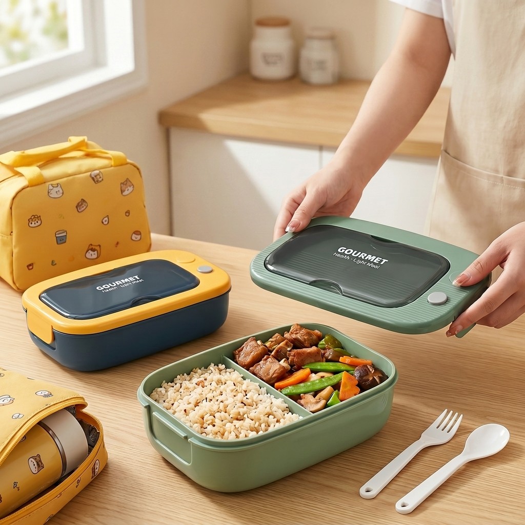Microwavable Plastic Bento Box - đánh giá và giá Food Storage Vault